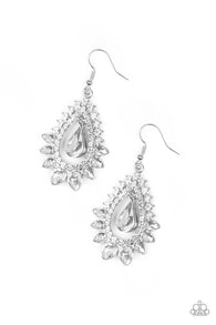 Boss Brilliance White Earrings