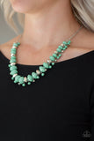 Brags To Riches Green Necklace