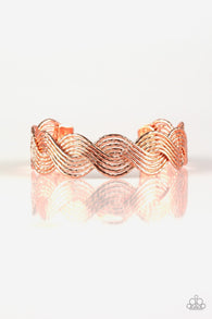 Braided Brilliance Copper Bracelet