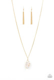 Breaking Out of My Shell Gold Necklace-ShelleysBling.com-ShelleysPaparazzi.com