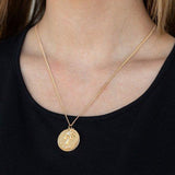 Breezy Palm Trees Gold Necklace