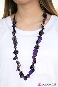 Caribbean Carnival Purple Necklace-ShelleysBling.com-ShelleysPaparazzi.com