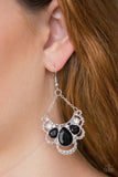 Caribbean Royalty Black Earrings-ShelleysBling.com-ShelleysPaparazzi.com