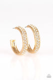 Cash Flow Gold Hoop Earrings