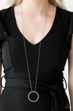 Center of Attention Black Necklace