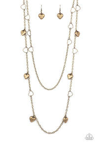 Chicly Cupid - Brass Necklace