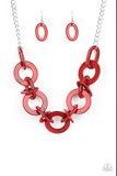 Chromatic Charm Red Necklace