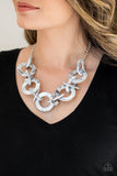Chromatic Charm Silver Necklace-ShelleysBling.com-ShelleysPaparazzi.com