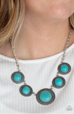 Circle the Wagons Blue Necklace