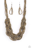 City Catwalk Brass Necklace