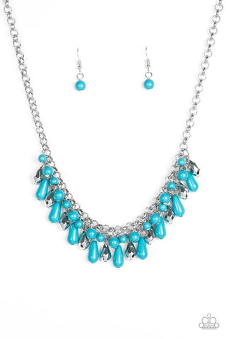 Coastal Cabanas Blue Necklace-ShelleysBling.com-ShelleysPaparazzi.com