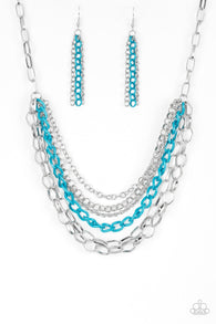 Color Bomb Blue Necklace-ShelleysBling.com-ShelleysPaparazzi.com