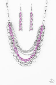 Color Bomb Purple Necklace-ShelleysBling.com-ShelleysPaparazzi.com
