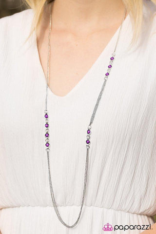 Color Vision - Purple Necklace-Paparazzi Accessories-ShelleysPaparazzi.com