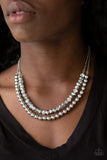 Color of the Day Silver Necklace-ShelleysBling.com-ShelleysPaparazzi.com