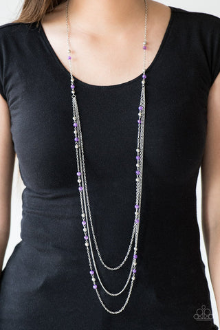 Colorful Cadence Purple Necklace