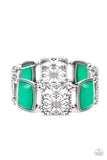 Colorful Coronation - Green Bracelet