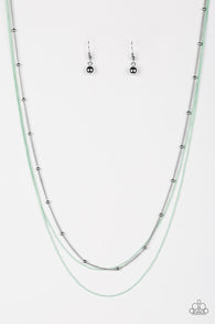 Colorfully Chic Green Necklace-ShelleysBling.com-ShelleysPaparazzi.com