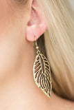 Come Home to Roost Gold Earrings-ShelleysBling.com-ShelleysPaparazzi.com