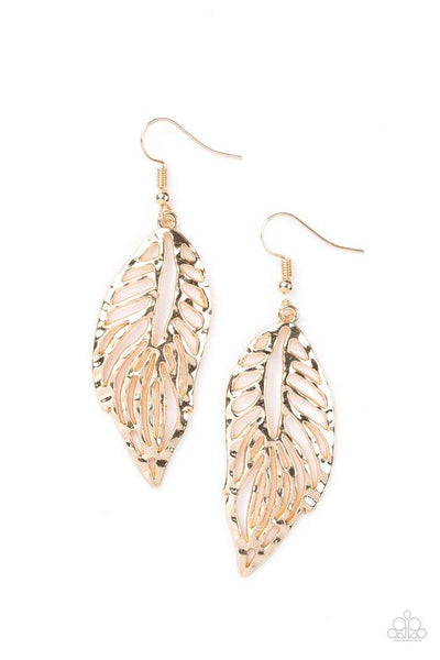 Come Home to Roost Gold Earrings-ShelleysBling.com-ShelleysPaparazzi.com