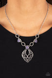 Contemporary Connections - Purple Necklace