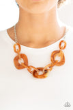 Courageously Chromatic Brown Necklace