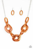 Courageously Chromatic Brown Necklace