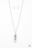 Crystal Cascade Pink Necklace