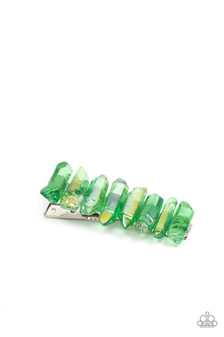 Crystal Caves - Green Hair Clip