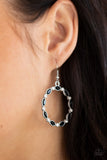Crystal Circlets - Black Earrings