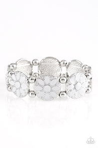 Dancing Dahlias Silver Bracelet