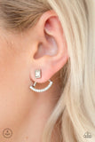 Delicate Arches - White Post Earrings