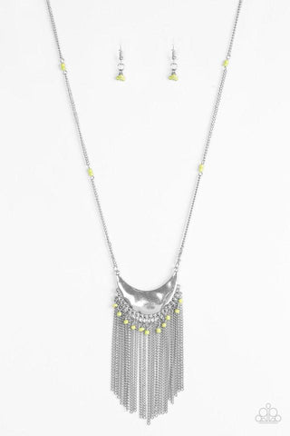 Desert Trance Green Necklace-ShelleysBling.com-ShelleysPaparazzi.com