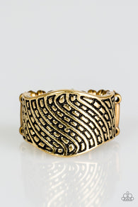 Desert Waves Brass Ring-ShelleysBling.com-ShelleysPaparazzi.com