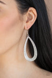Diamond Distraction White Earrings