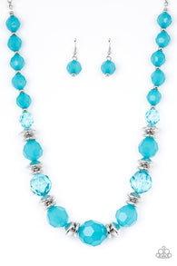 Dine and Dash Blue Necklace