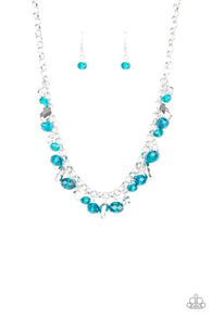 Downstage Dazzle Blue Necklace and Bracelet Set