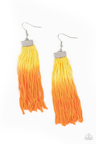 Dual Immersion Yellow Earrings