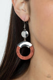 ENTRADA at Your Own Risk - Brown Earrings
