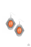 Easy As Pioneer Orange Earrings