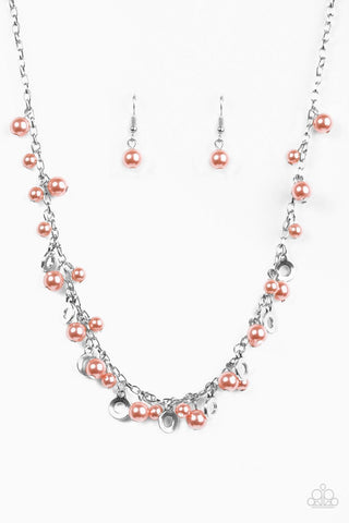 Elegant Ensemble Orange Necklace