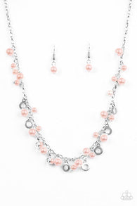 Elegant Ensemble Pink Necklace-ShelleysBling.com-ShelleysPaparazzi.com
