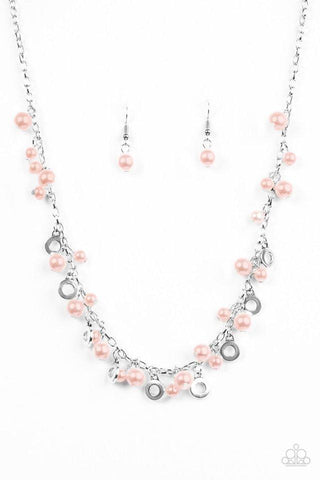 Elegant Ensemble Pink Necklace-ShelleysBling.com-ShelleysPaparazzi.com