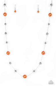 Eloquently Eloquent Orange Necklace