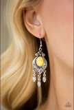 Enchantingly Environmentalist Yellow Earrings