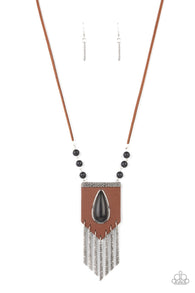 Enchantingly Tribal - Black Necklace