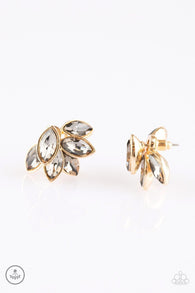 Fanciest of Them All Gold Post Earrings-ShelleysBling.com-ShelleysPaparazzi.com