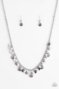 Fashion Formal Pink Necklace-ShelleysBling.com-ShelleysPaparazzi.com
