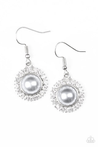 Fashion Show Celebrity Silver Earrings-ShelleysBling.com-ShelleysPaparazzi.com
