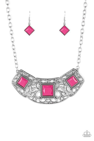Feeling Inde-pendant Pink Necklace